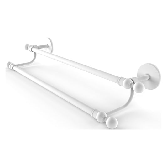 Allied Brass Skyline 30" x 32.5" Matte White Solid Brass Double Rack Towel Bar