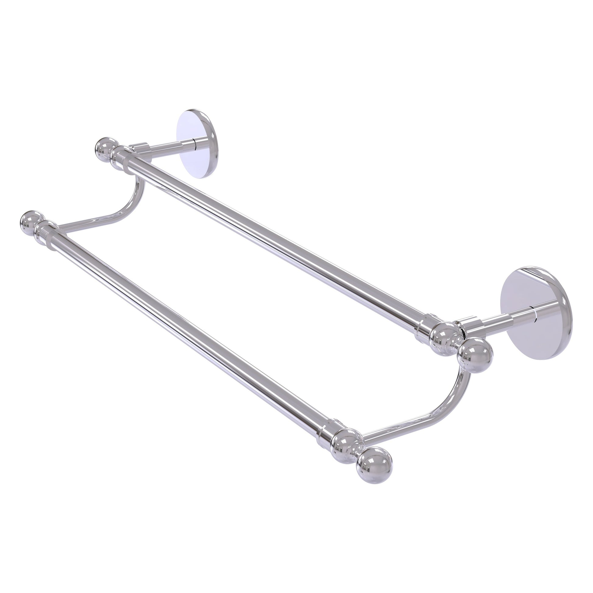 Allied Brass Skyline 30" x 32.5" Polished Chrome Solid Brass Double Rack Towel Bar