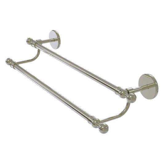 Allied Brass Skyline 30" x 32.5" Polished Nickel Solid Brass Double Rack Towel Bar