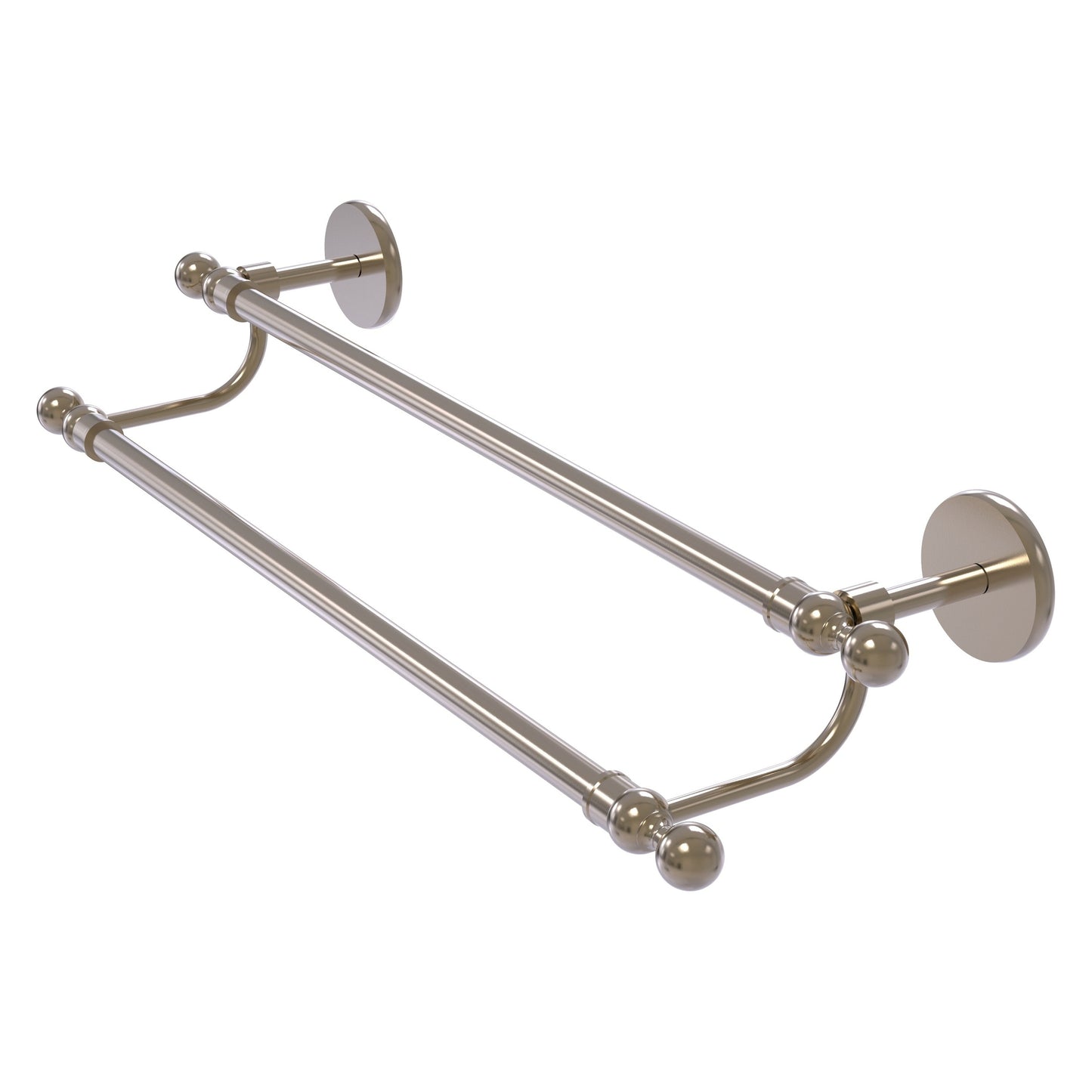 Allied Brass Skyline 36" x 38.5" Antique Pewter Solid Brass Double Rack Towel Bar