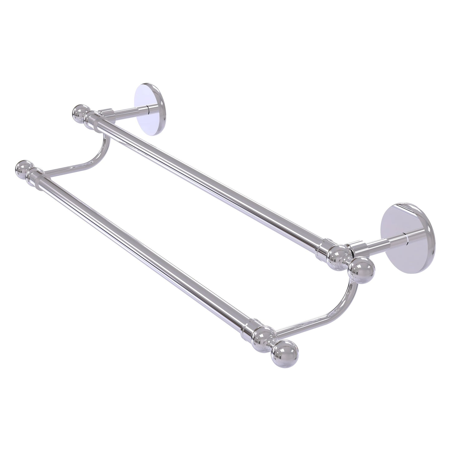 Allied Brass Skyline 36" x 38.5" Polished Chrome Solid Brass Double Rack Towel Bar