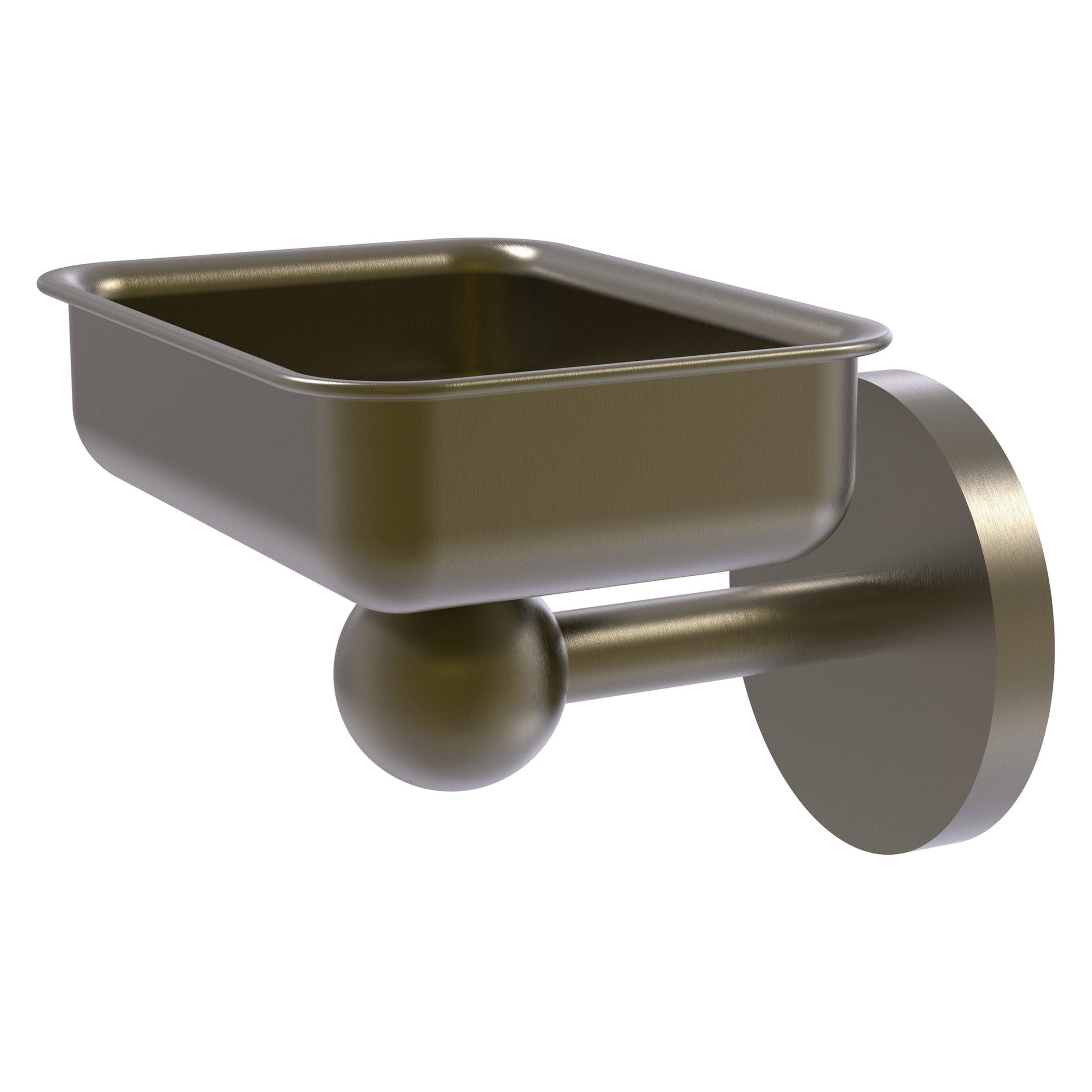 Allied Brass Skyline 4.5" x 3.5" Antique Brass Solid Brass Wall-Mounted Soap Dish