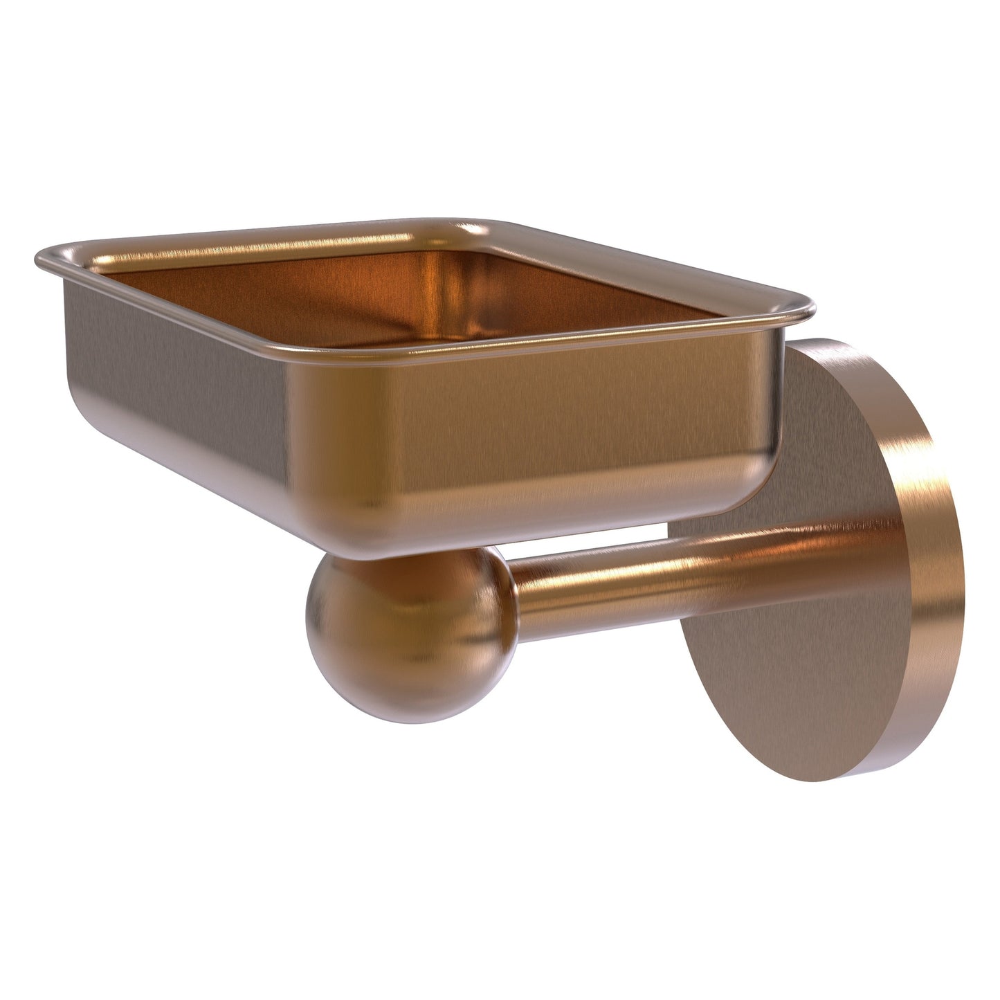 Allied Brass Skyline 4.5" x 3.5" Brushed Bronze Solid Brass Wall-Mounted Soap Dish