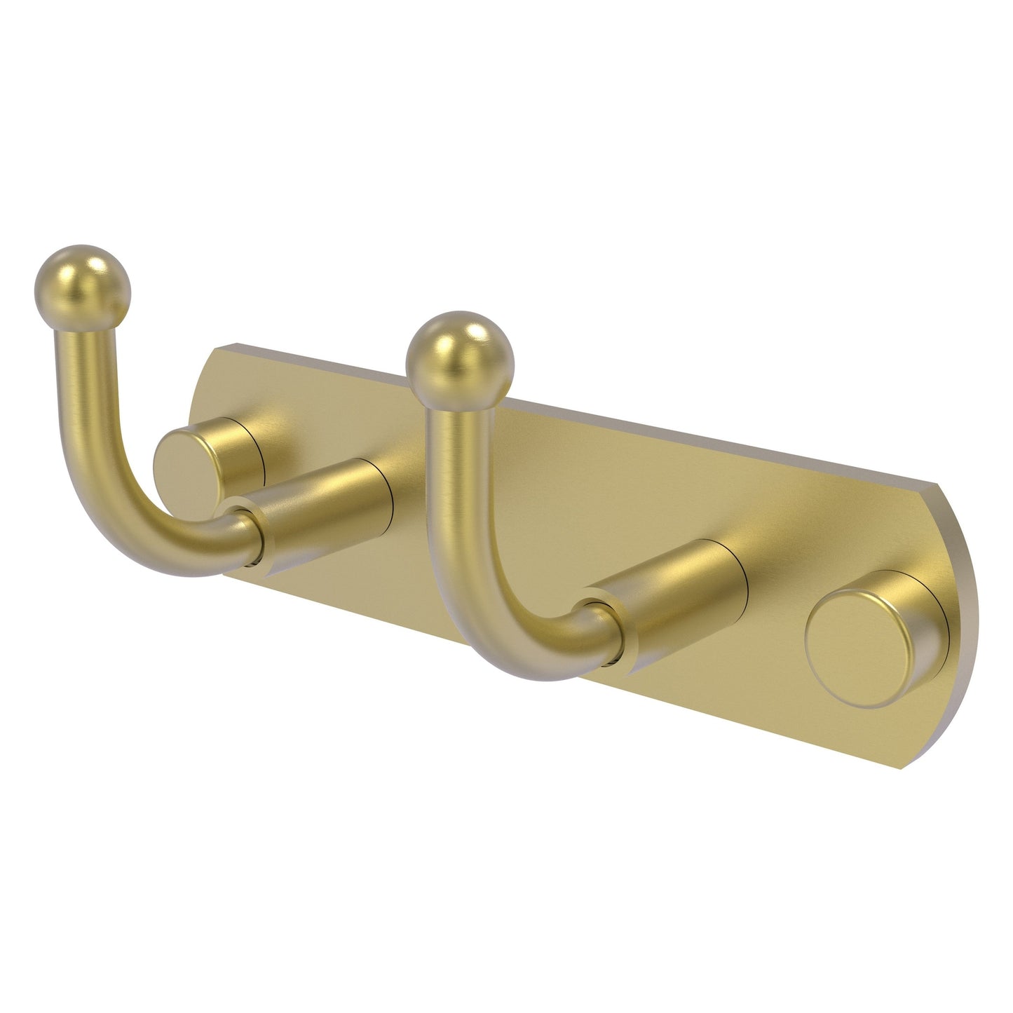 Allied Brass Skyline 5.5" x 2.5" Satin Brass Solid Brass 2-Position Multi-Hook