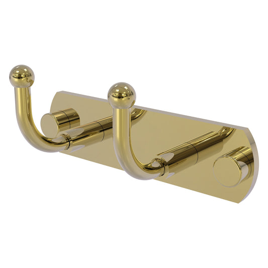 Allied Brass Skyline 5.5" x 2.5" Unlacquered Brass Solid Brass 2-Position Multi-Hook