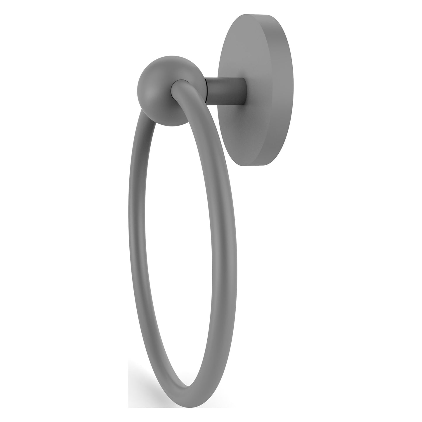 Allied Brass Skyline 6" Matte Gray Solid Brass Towel Ring