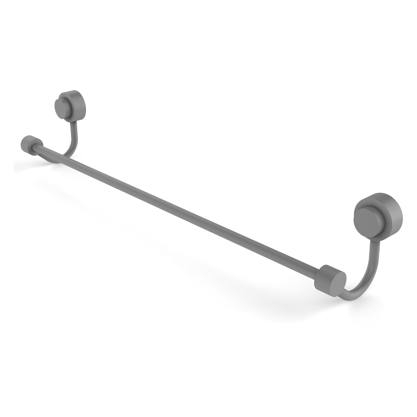 Allied Brass Venus 18" x 19" Matte Gray Solid Brass Towel Bar