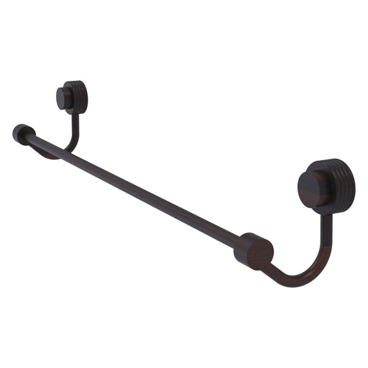 Allied Brass Venus 18" x 19" Venetian Bronze Solid Brass Towel Bar With Grooved Accent