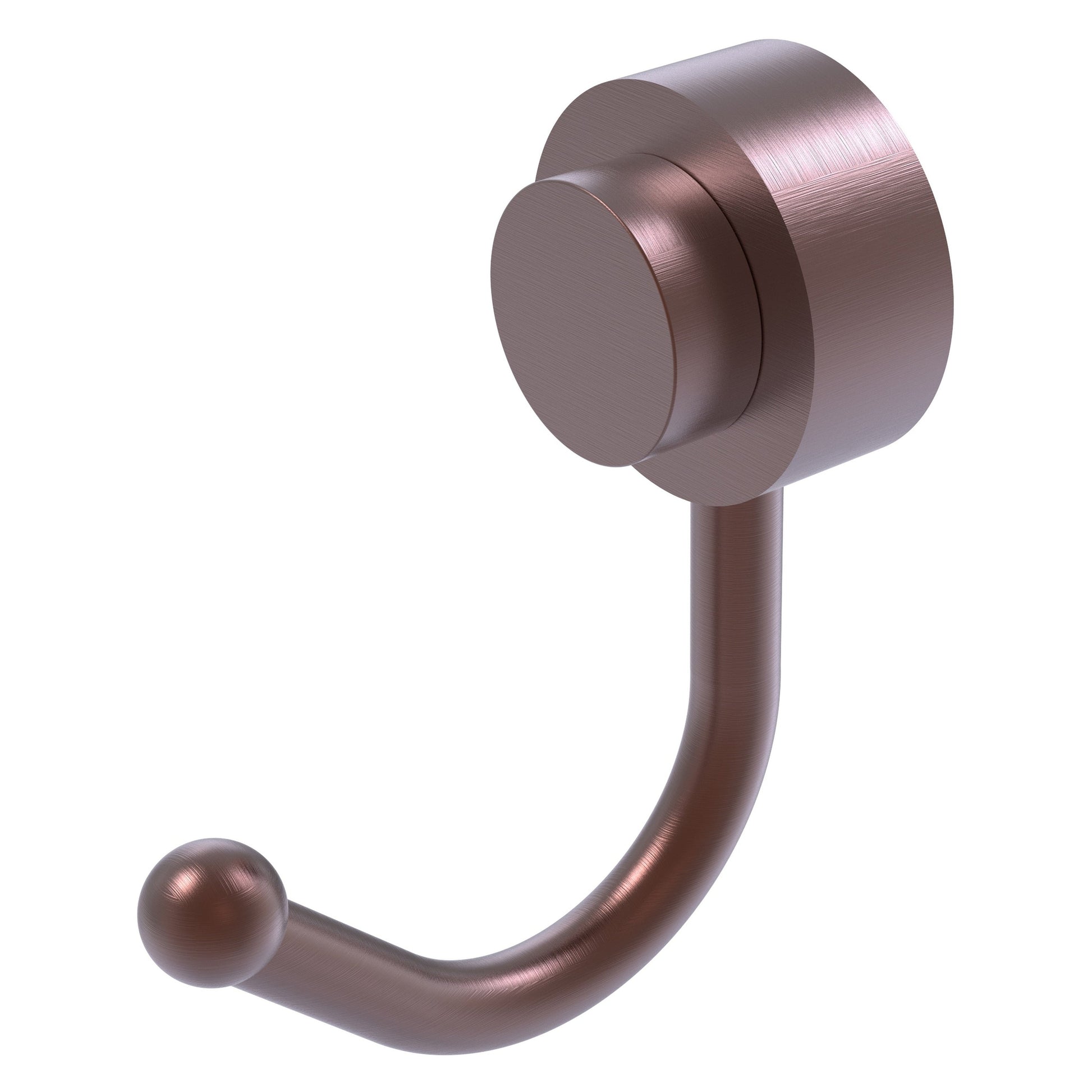 Allied Brass Venus 1.5" x 2.83" Antique Copper Solid Brass Robe Hook
