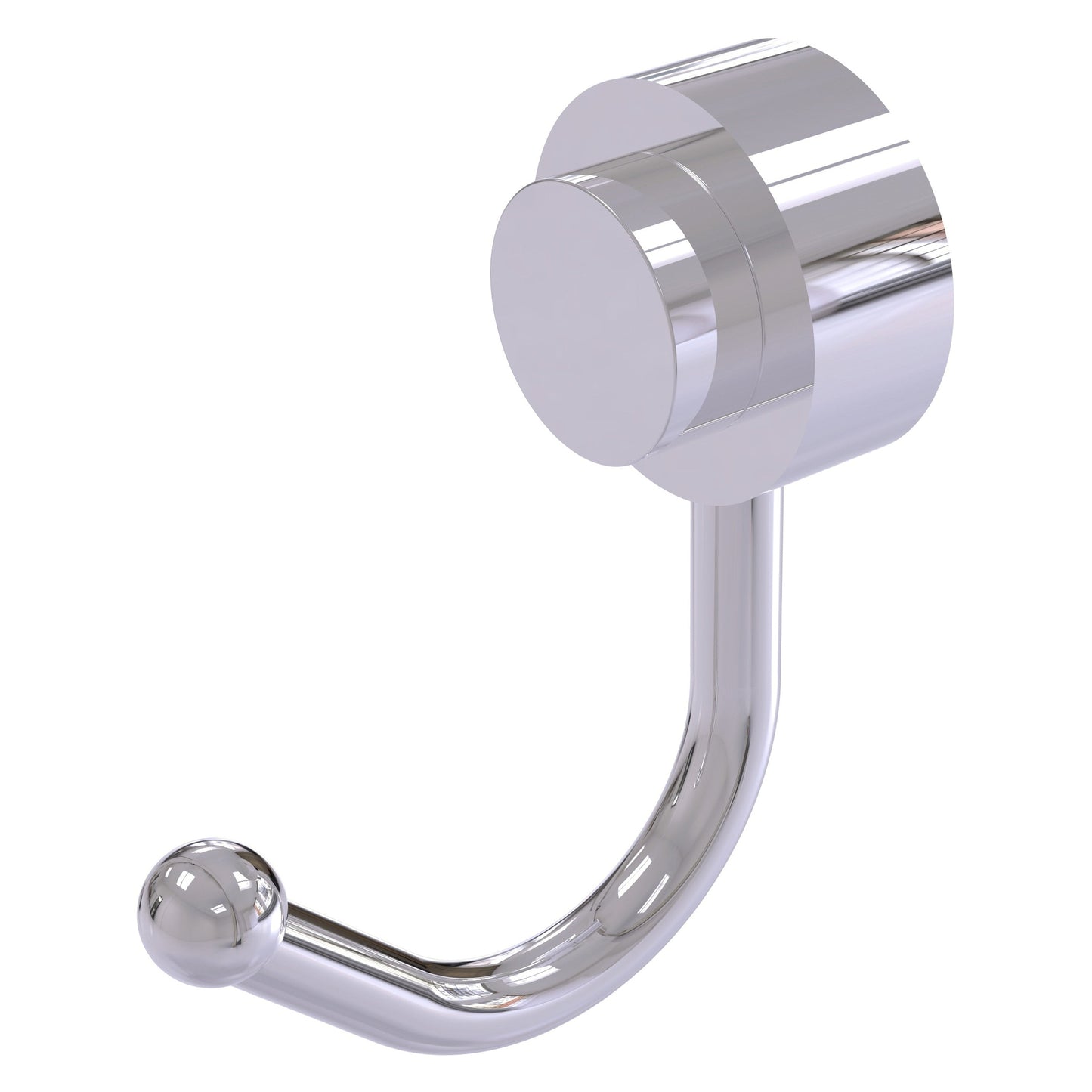 Allied Brass Venus 1.5" x 2.83" Polished Chrome Solid Brass Robe Hook