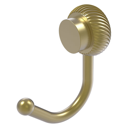 Allied Brass Venus 1.5" x 2.83" Satin Brass Solid Brass Robe Hook With Twisted Accents