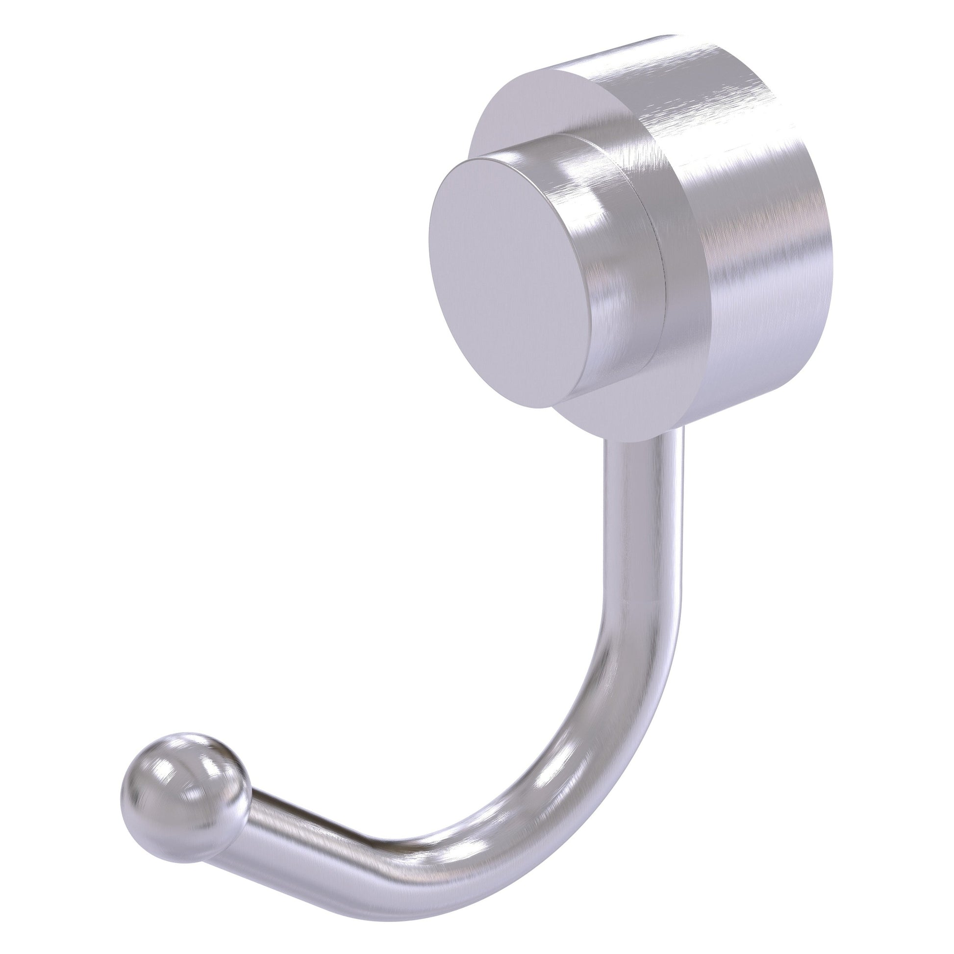 Allied Brass Venus 1.5" x 2.83" Satin Chrome Solid Brass Robe Hook