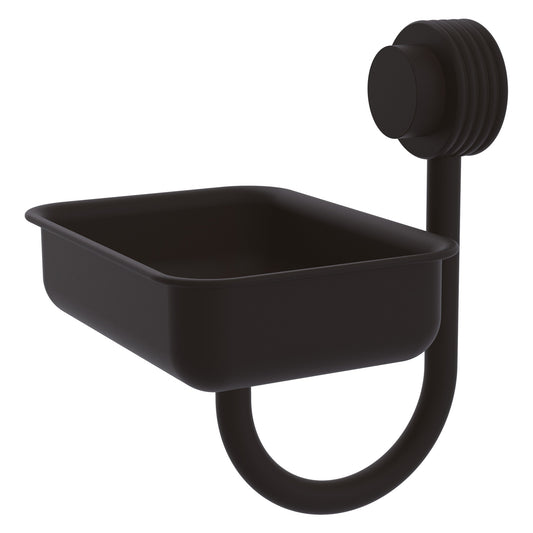 Allied Brass Venus 5" Oil Rubbed Bronze Solid Brass Wall-Mounted Soap Dish With Grooved Accents