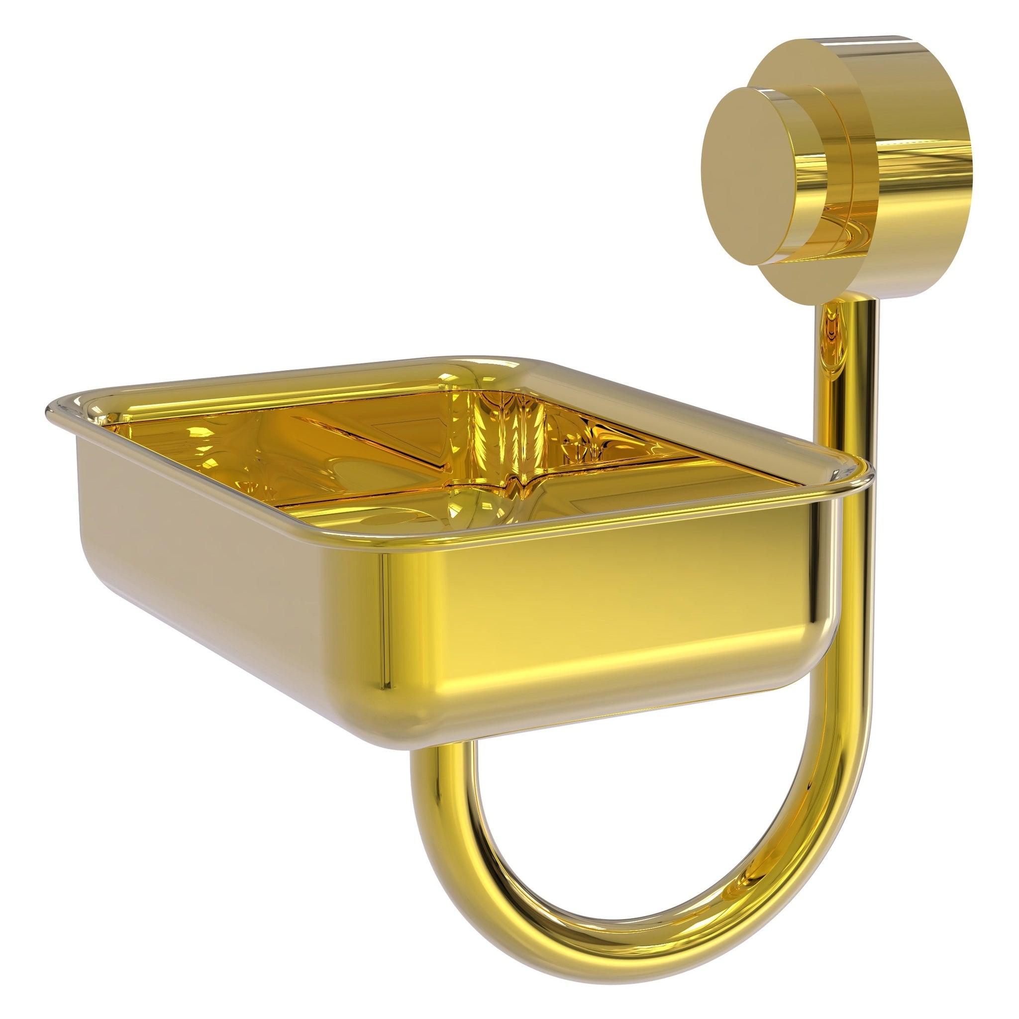 Allied Brass Venus 5" Unlacquered Brass Solid Brass Wall-Mounted Soap Dish - Thumbnail 4
