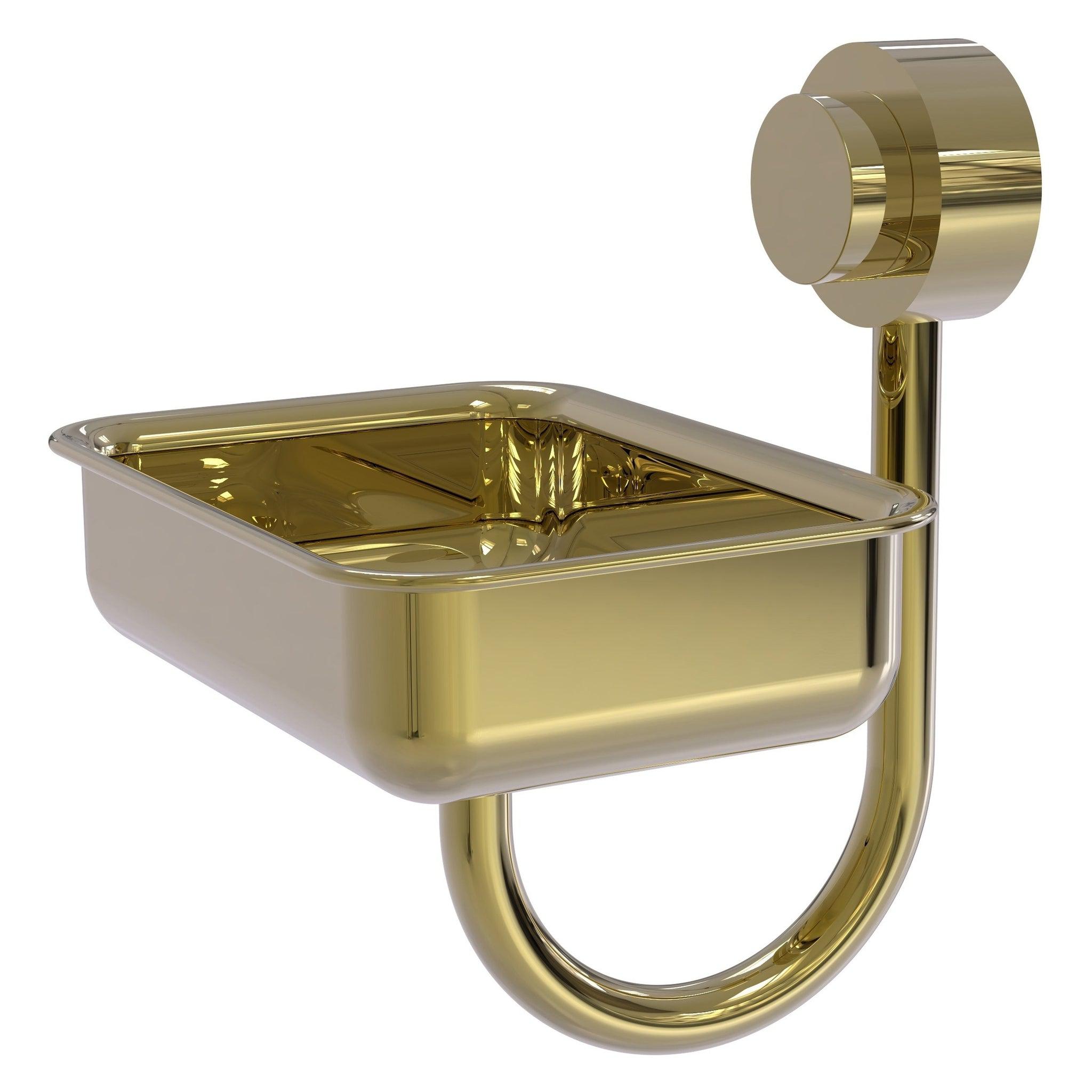 Allied Brass Venus 5" Unlacquered Brass Solid Brass Wall-Mounted Soap Dish - Thumbnail 2