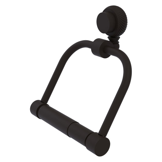Allied Brass Venus 5.5" x 6" Oil Rubbed Bronze Solid Brass 2-Post Toilet Tissue Holder With Twisted Accents
