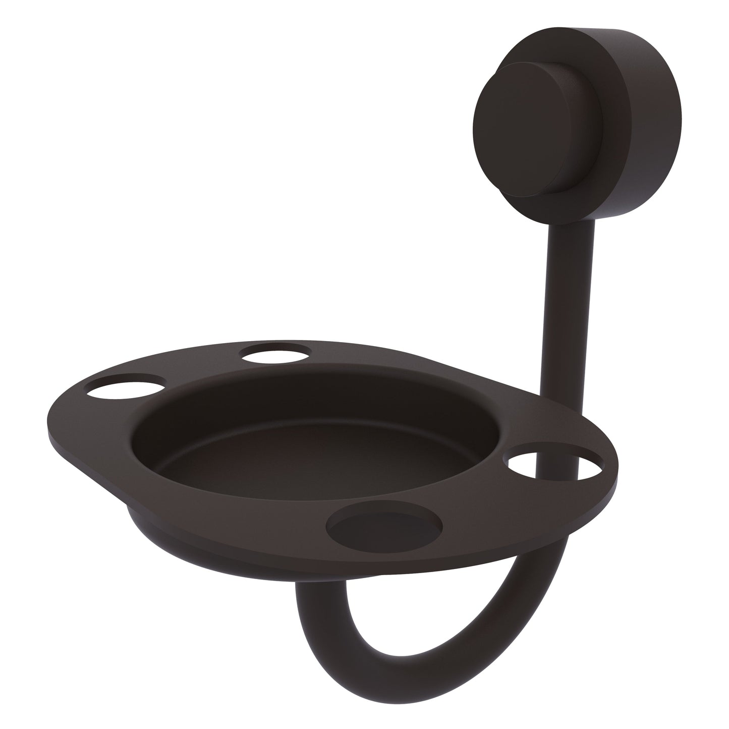 Allied Brass Venus 6" x 4" Oil Rubbed Bronze Solid Brass Tumbler Toothbrush Holder