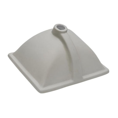 Allora USA 18" X 14" White Vitreous China Rectangular Porcelain Undermount Sink With Overflow
