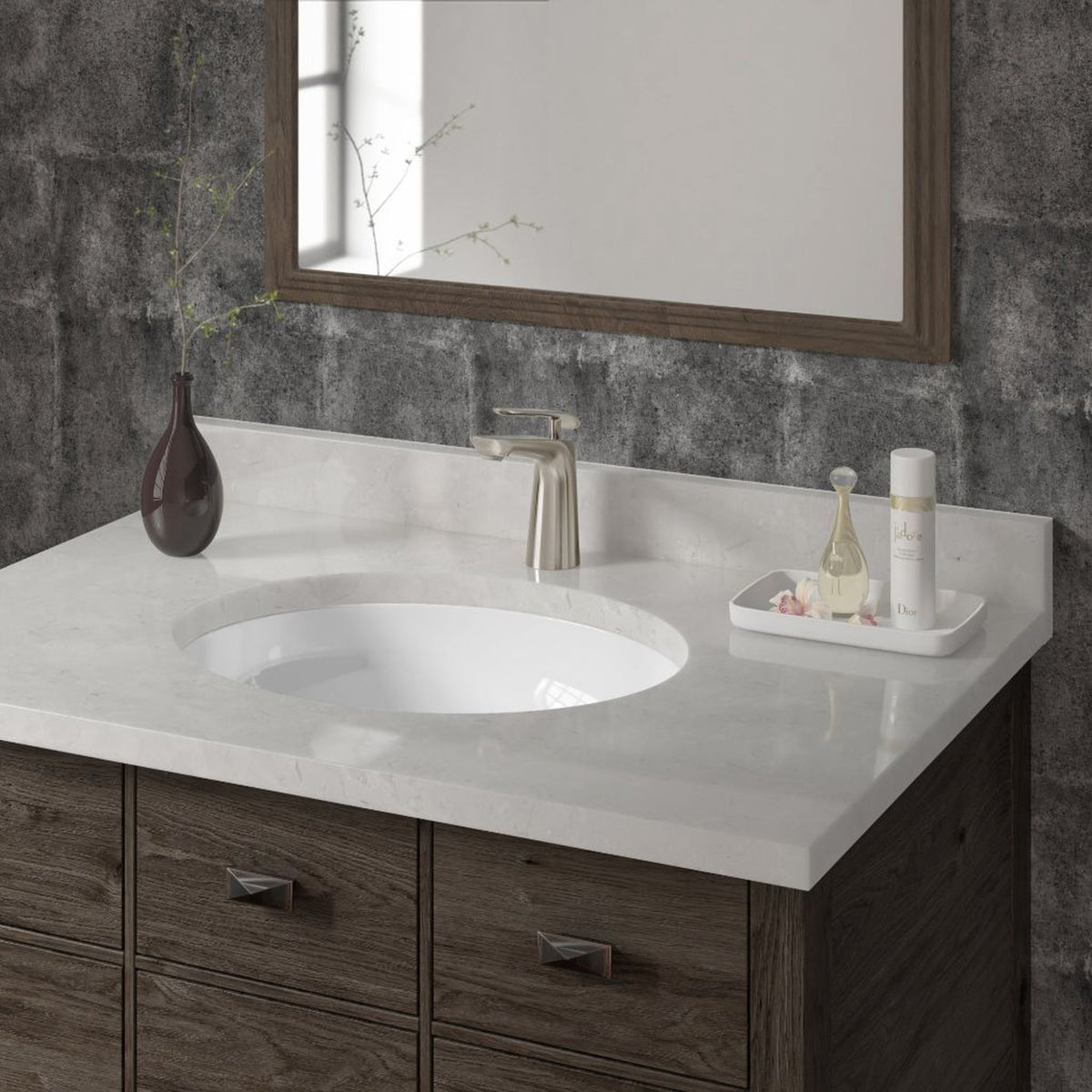 Allora USA 18.5" X 15.125" Vitreous China White Oval Porcelain Undermount Sink with Overflow
