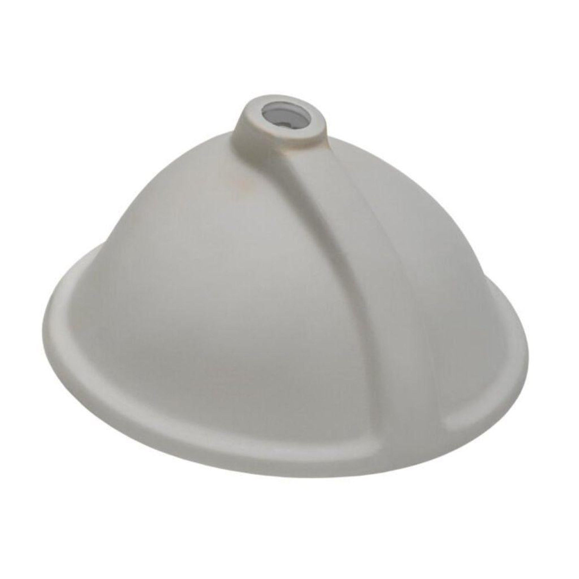 Allora USA 19.5" X 16" Vitreous China Biscuit Oval Porcelain Undermount Sink with Overflow