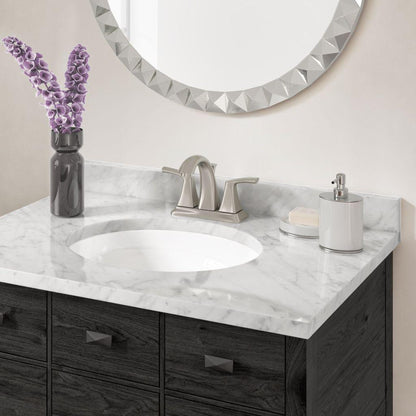 Allora USA 19.5" X 16" Vitreous China White Oval Porcelain Undermount Sink with Overflow