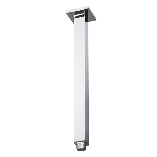 Aluids 12″ Ceiling Shower Arm Square – Polished Chrome