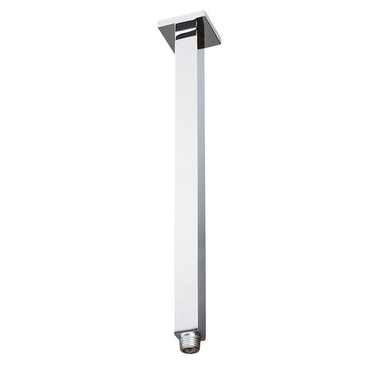 Aluids 18″ Ceiling Shower Arm Square – Polished Chrome