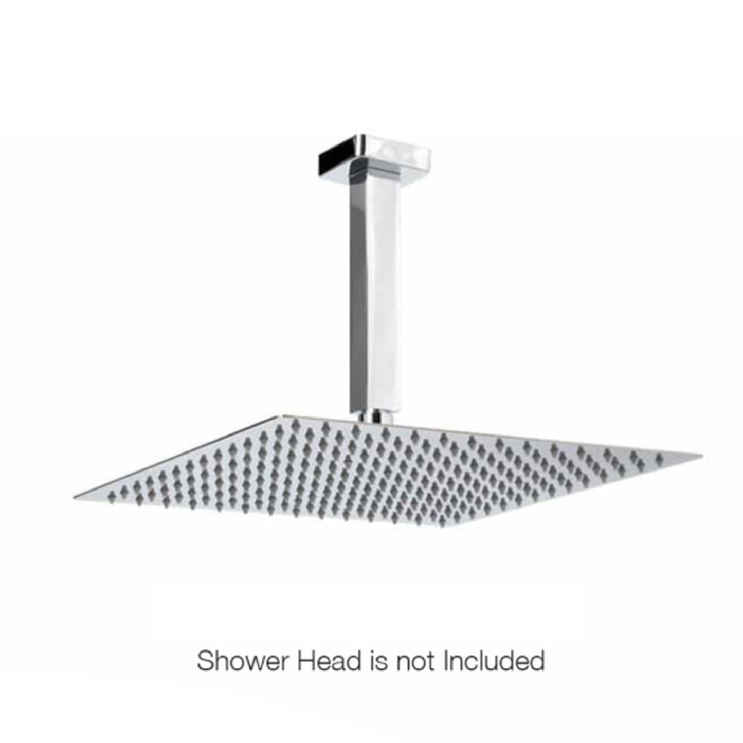 Aluids 3" Ceiling shower Arm Square - Polished Chrome