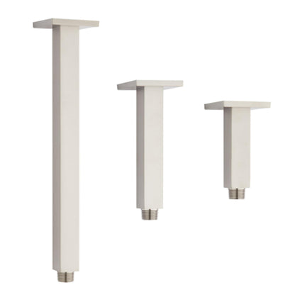 Aluids 5″ Ceiling Shower Arm Square – Brushed Nickel