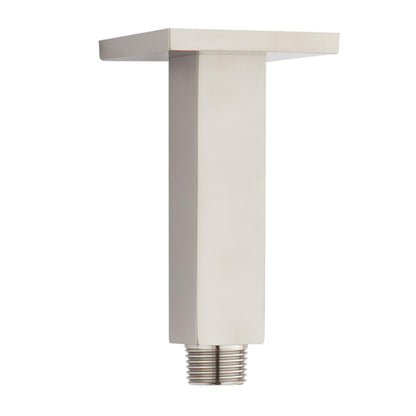Aluids 5″ Ceiling Shower Arm Square – Brushed Nickel