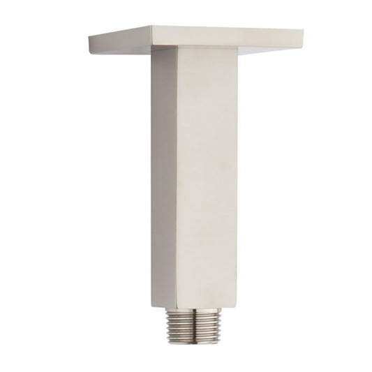Aluids 5″ Ceiling Shower Arm Square – Brushed Nickel