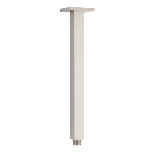 Aluids 9″ Ceiling Shower Arm Square – Brushed Nickel
