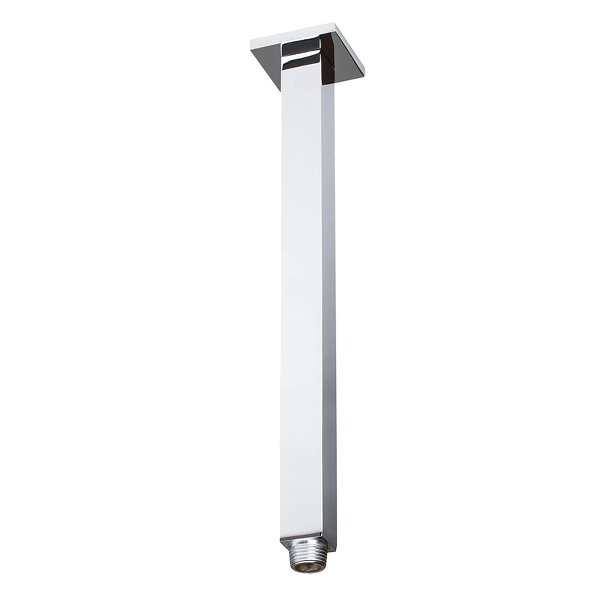 Aluids 9″ Ceiling Shower Arm Square – Polished Chrome
