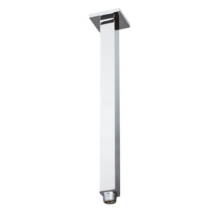 Aluids 9″ Ceiling Shower Arm Square – Polished Chrome