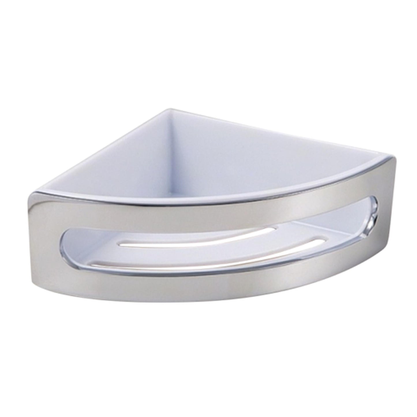 Aluids Corner Installation with White Insert Shower Basket