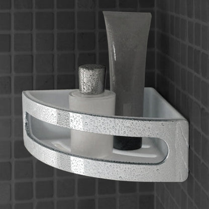 Aluids Corner Installation with White Insert Shower Basket