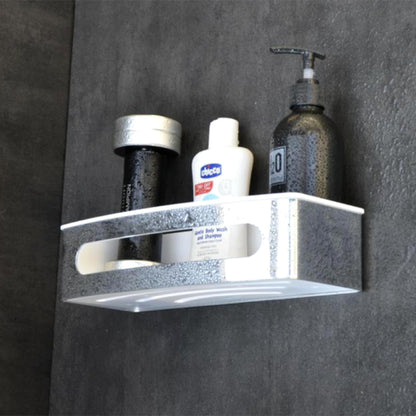 Aluids Wall Mount Straight with White Insert Shower Basket