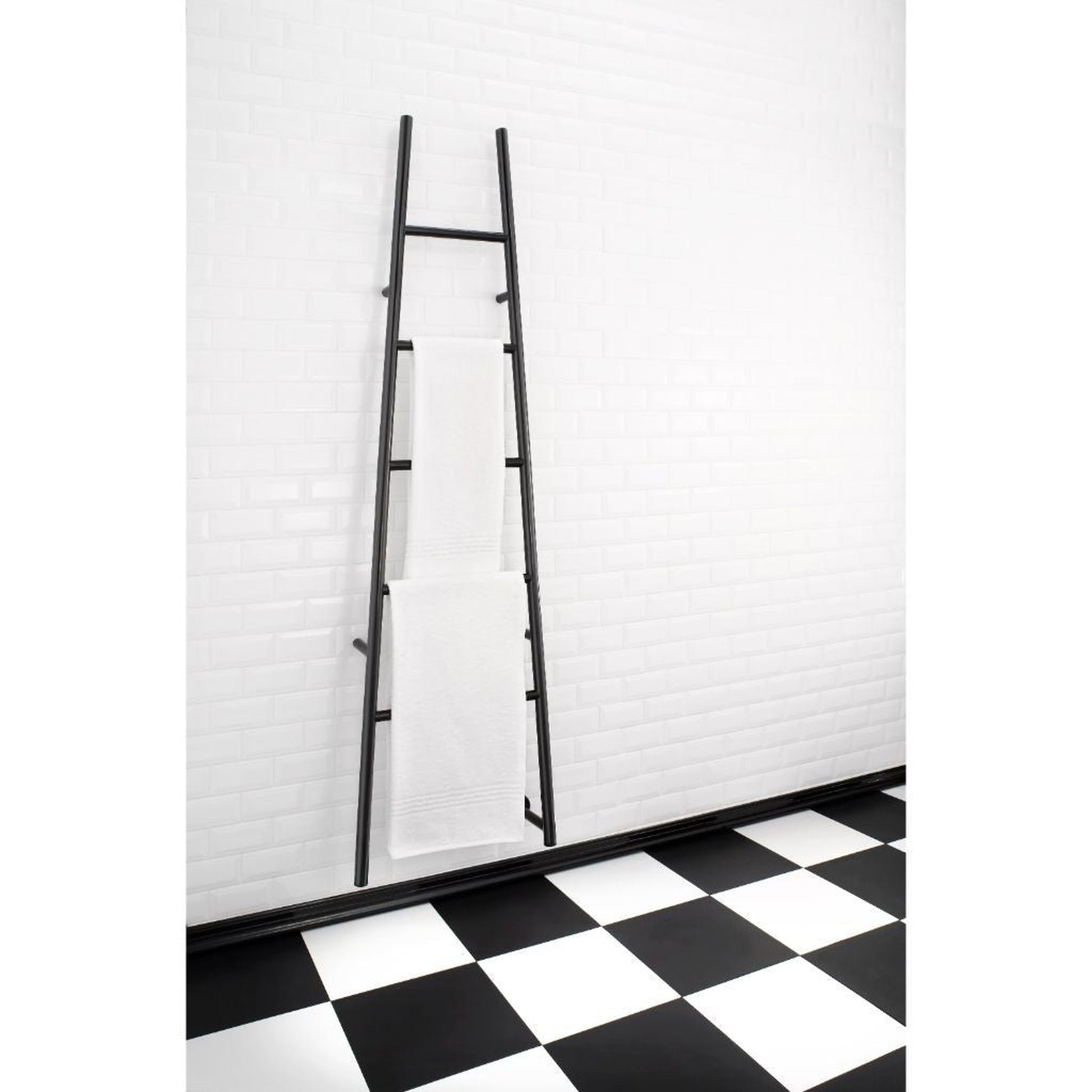 Amba Jeeves A Ladder 5-Bar Matte Black Finish Hardwired Drying Rack