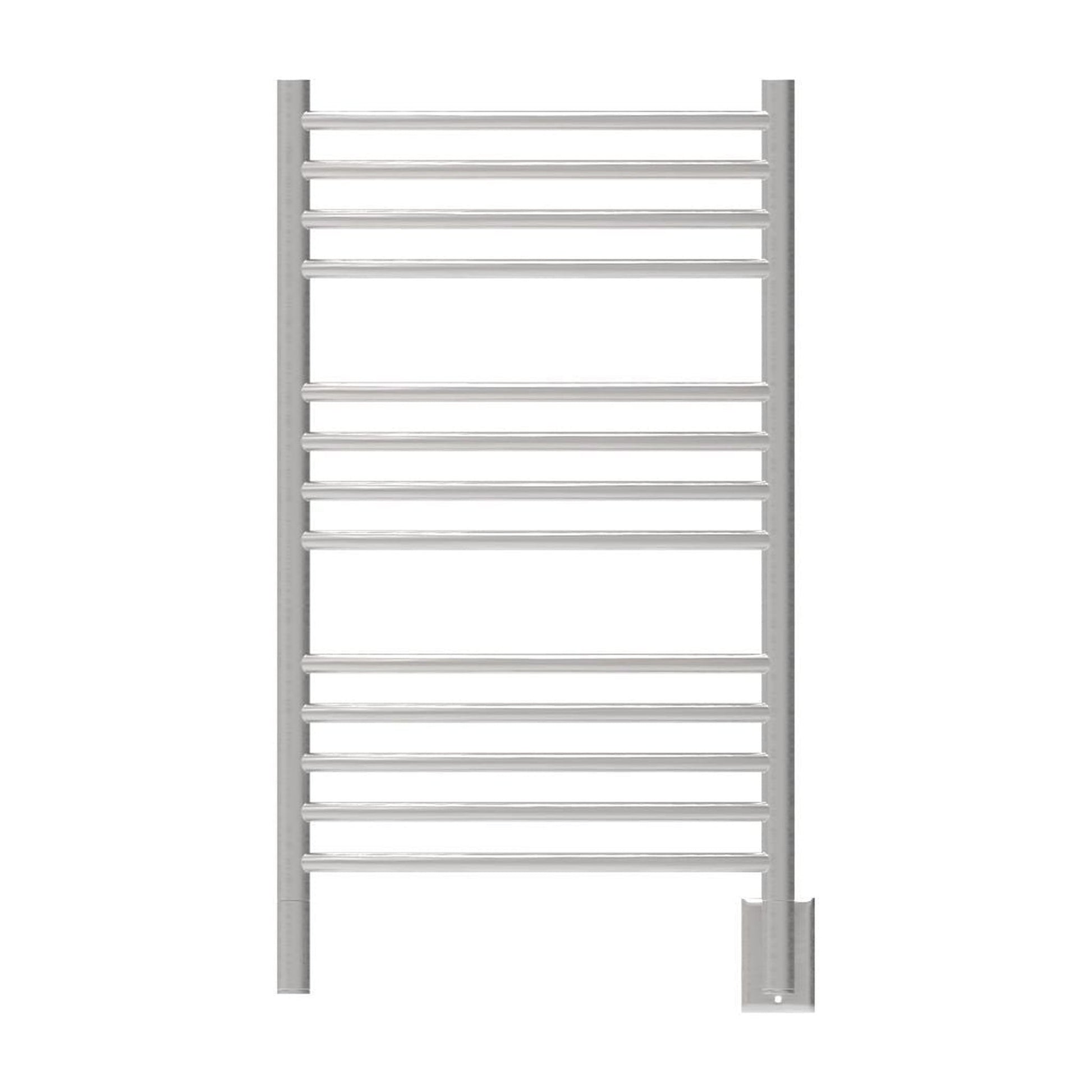 Amba Jeeves C Curved 13-Bar Brushed Stainless Steel Finish Hardwired Towel Warmer