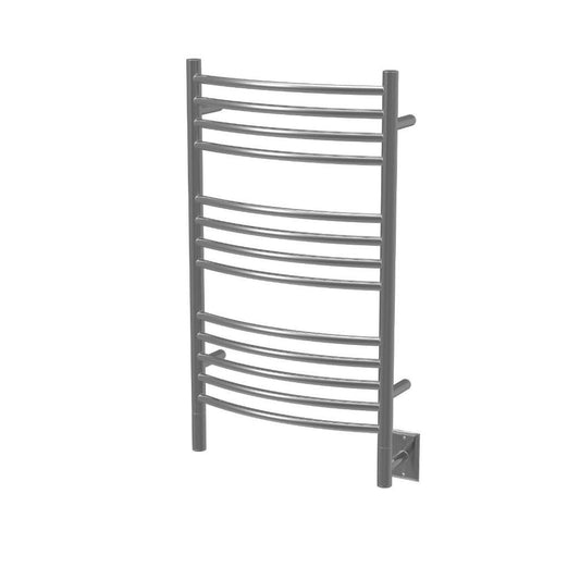 Amba Jeeves C Curved 13-Bar Brushed Stainless Steel Finish Hardwired Towel Warmer