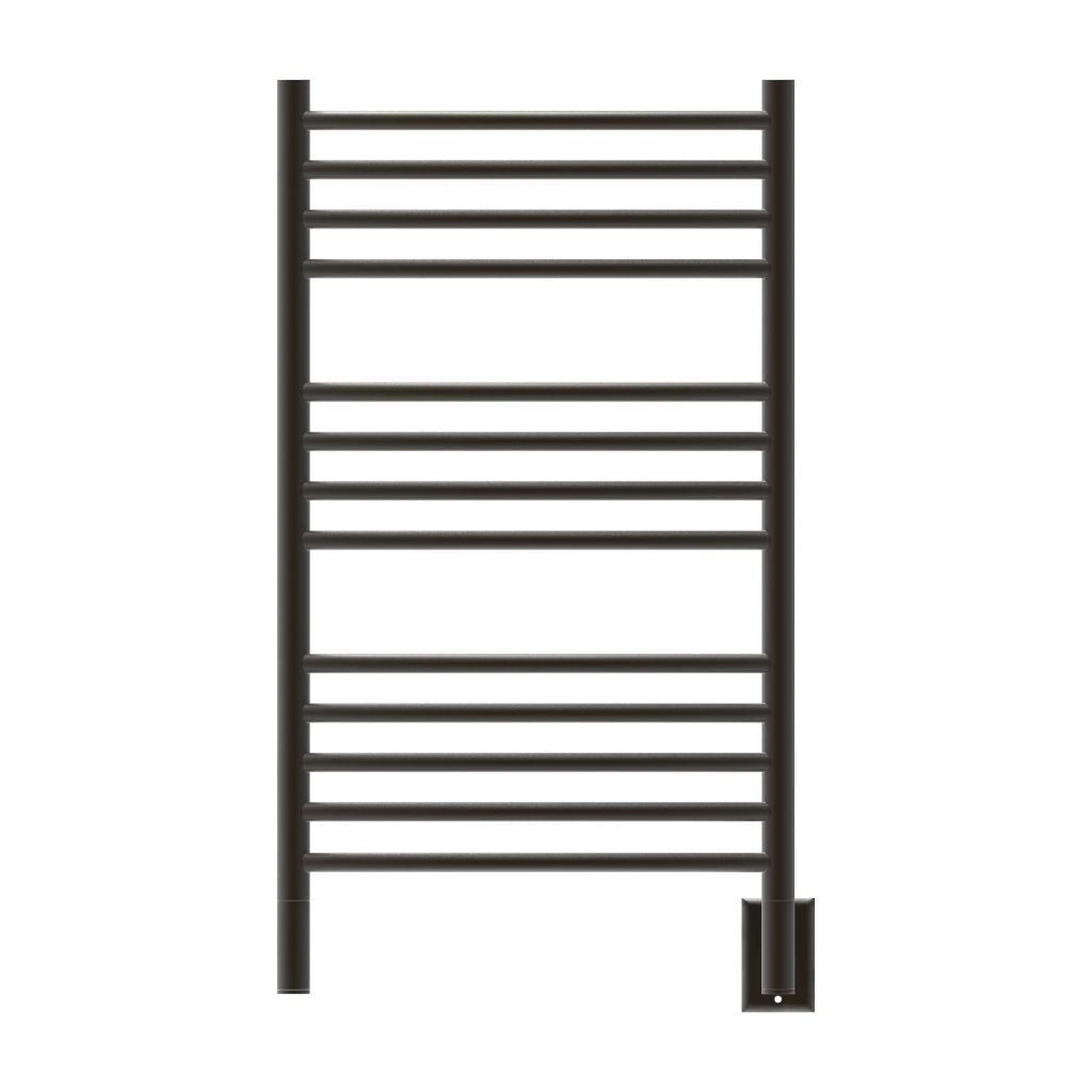 Amba Jeeves C Curved 13-Bar Oil Rubbed Bronze Finish Hardwired Towel Warmer