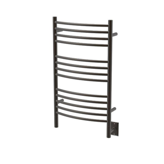 Amba Jeeves C Curved 13-Bar Oil Rubbed Bronze Finish Hardwired Towel Warmer