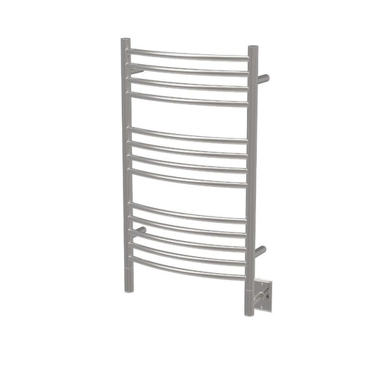 Amba Jeeves C Curved 13-Bar Polished Stainless Steel Finish Hardwired Towel Warmer