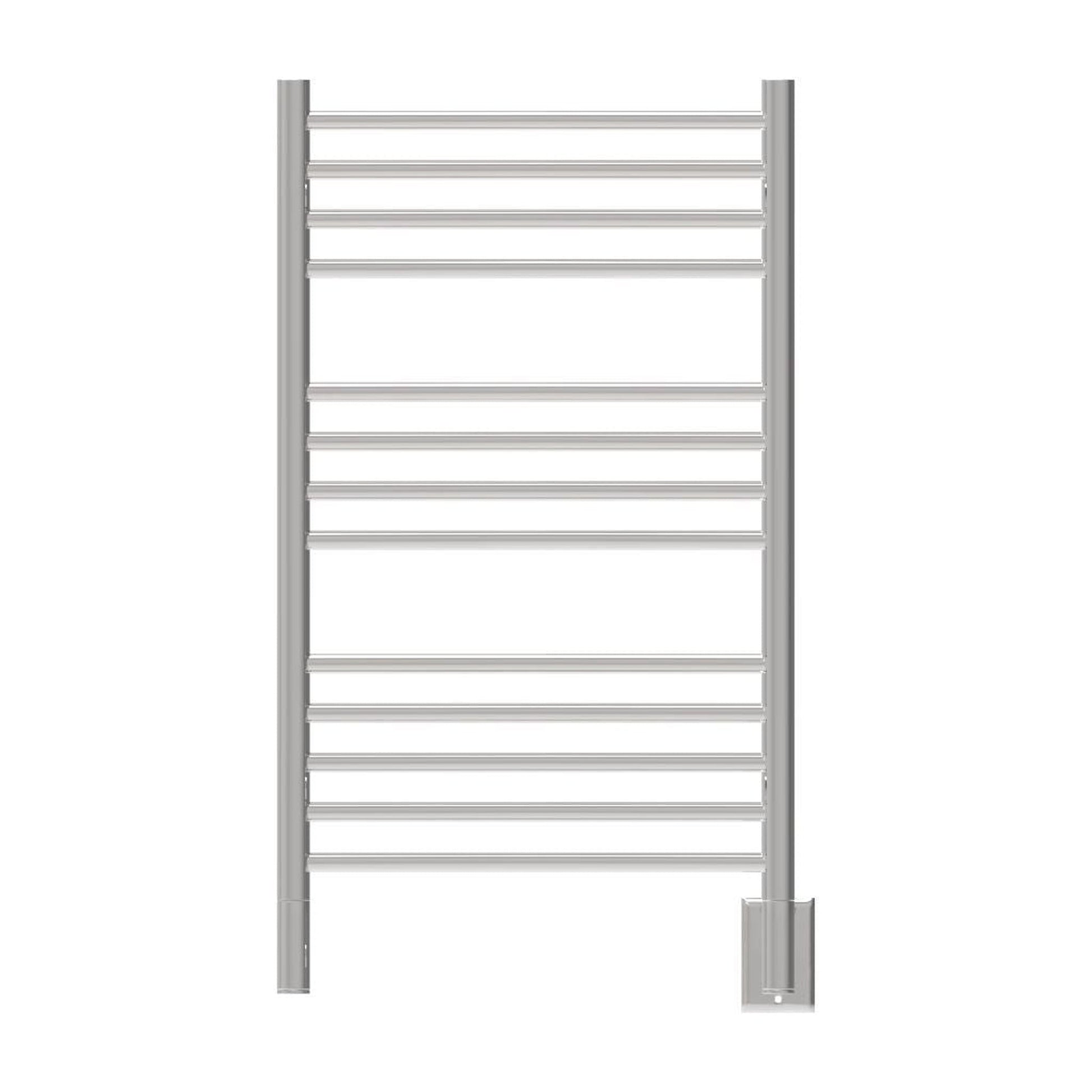 Amba Jeeves C Straight 13-Bar Polished Stainless Steel Finish Hardwired Towel Warmer