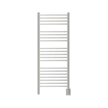 Amba Jeeves D Curved 20-Bar Brushed Stainless Steel Finish Hardwired Towel Warmer