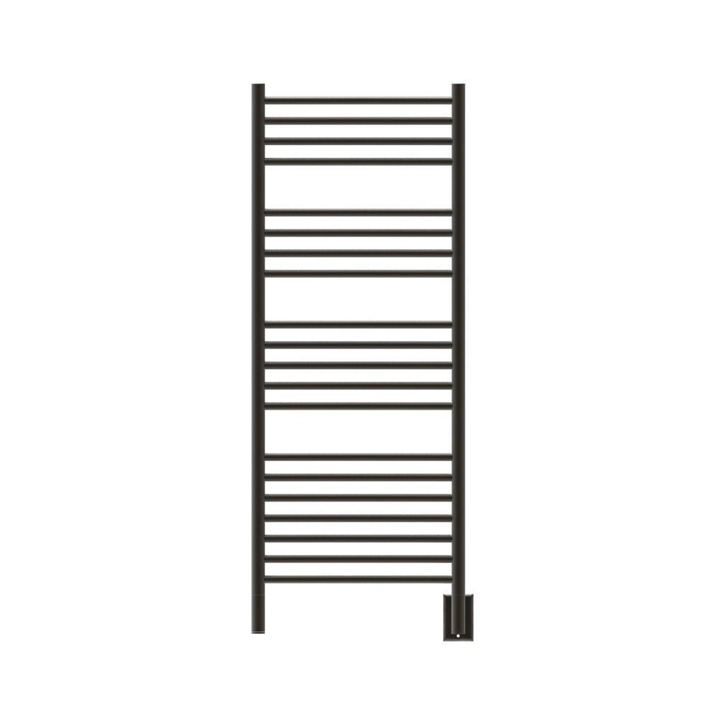 Amba Jeeves D Straight 20-Bar Oil Rubbed Bronze Finish Hardwired Towel Warmer