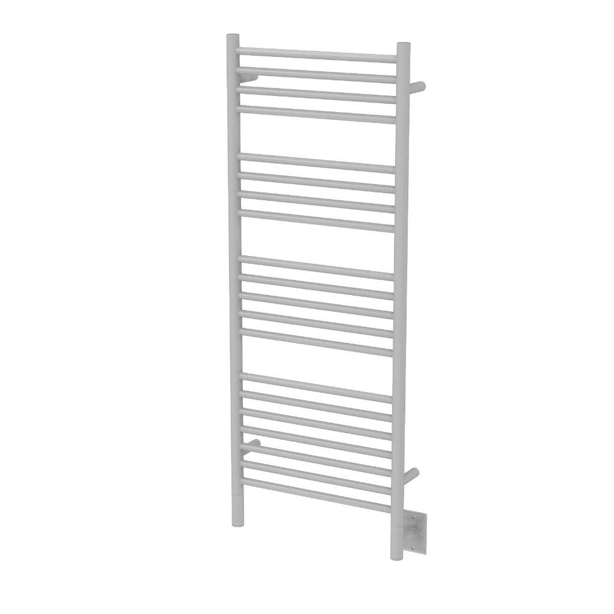 Amba Jeeves D Straight 20 Bar White Finish Hardwired Towel Warmer