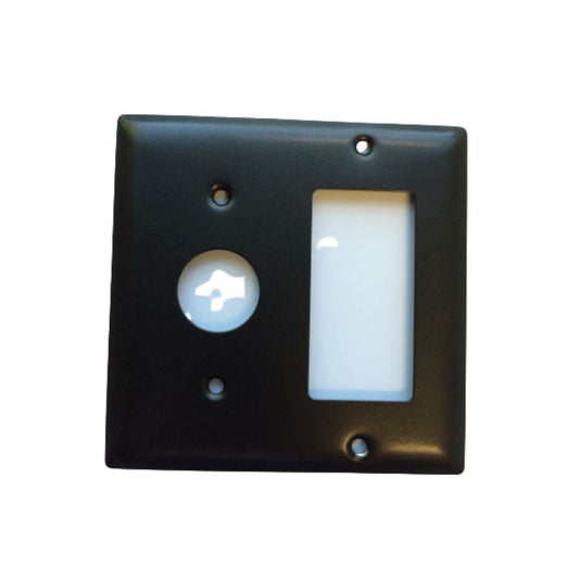 Amba Jeeves Double Gang Plate in Oil Rubbed Bronze Finish