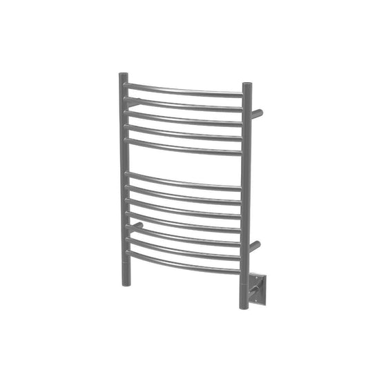 Amba Jeeves E Curved 12-Bar Brushed Stainless Steel Finish Hardwired Towel Warmer