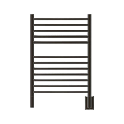 Amba Jeeves E Curved 12-Bar Matte Black Finish Hardwired Towel Warmer